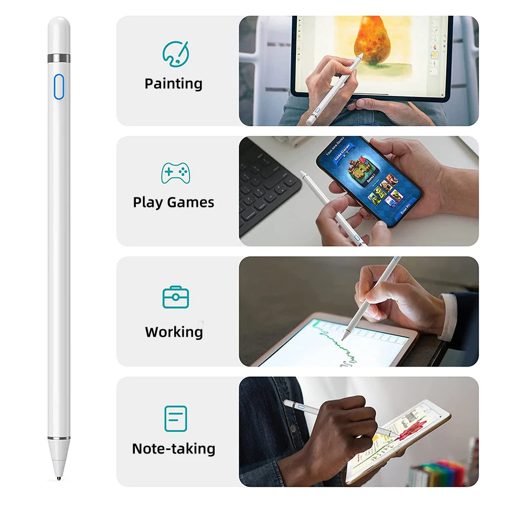 Universal Stylus Pen for iPad, iPhone, Samsung & Android - Compatible with Apple Pencil and Tablets