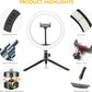 10" Ring Light with Tripod and Cellphone Holder Dimmable