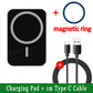 65W Magnetic Fast Wireless Charger & Car Air Vent Phone Holder for iPhone 12/13/14 Pro Max & More