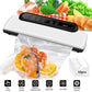 Vacuum Sealer Machine, Automatic Food Sealer Machine for Food Vacuum Packaging, Suction Power, Bags and Cutter Included, Compact One-Touch Automatic Food Sealer with External Vacuum System, Dry Moist Fresh Modes for All Saving Needs with 10 Free Bags