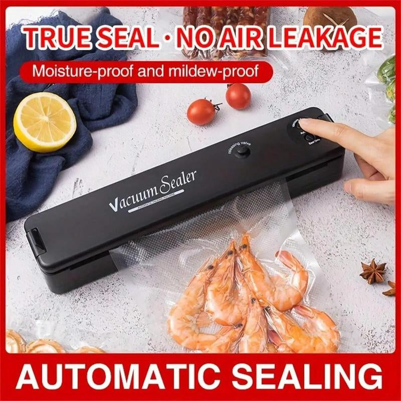 Portable Fully Automatic Vacuum Sealer Machine, Plug and Play Food Vacuum Sealer with Vacuum Bags, Household Food Storage Machine for Kitchen