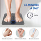 EMS Foot Massager Mat for Neuropathy-Feet Massager with Remote Control, 4 Body Pads, 2-In-1 Back Massager & Legs Foot Massage with 8 Modes, 19 Levels