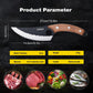 DOYOMI Japan Knives Viking Knife with Sheath, Hand Forged Chef Butcher Full Tang Boning Knife for Home, Kitchen & Outdoor Cooking, Camping BBQ Thanksgiving Christmas Gift