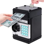 Children'S Electronic Piggy Bank Toy with Digital Cash Saving Safe Box for Coins Mini ATM Machine Spaarpot Coin Lock Security Money