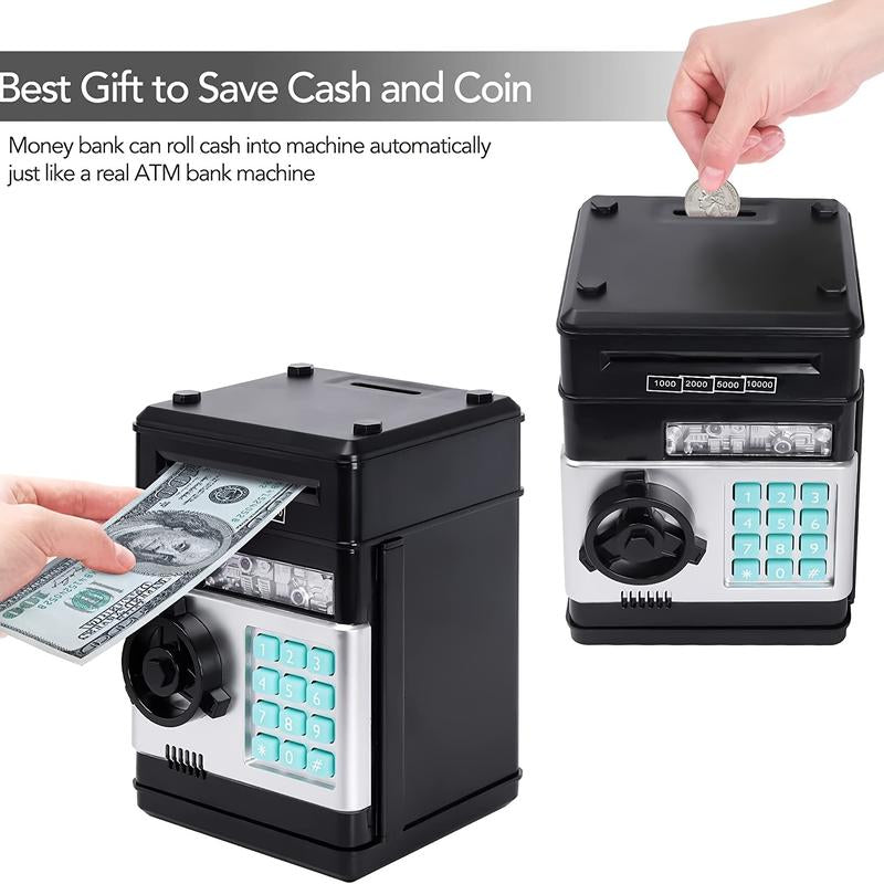 Children'S Electronic Piggy Bank Toy with Digital Cash Saving Safe Box for Coins Mini ATM Machine Spaarpot Coin Lock Security Money