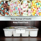 Snackle Box Container with Handle, Removable Snack Box, Divided Serving Tray with Clear Lid, Organizer for Candy, Fruits, Nuts, Charcuterie and Veggies, Perfect for Party and Entertaining