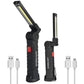 Bright & Versatile Rechargeable LED COB Work Light with Magnetic Base – Perfect for Mechanics!